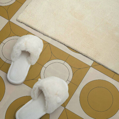 Zelfklevend wandpaneel Een modern motief met ronde vormen