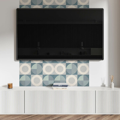 Vinyl wandpaneel Vormen en cirkels in harmonie