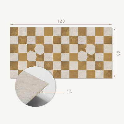 Wandpaneel pvc Modern grafisch dambord