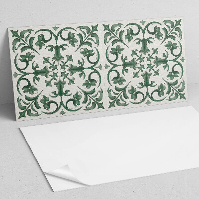 Vinyl wandpaneel Plantenmotief met bloemendetails