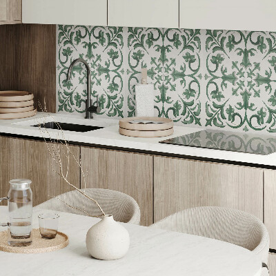 Vinyl wandpaneel Plantenmotief met bloemendetails