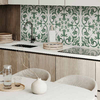 Vinyl wandpaneel Plantenmotief met bloemendetails