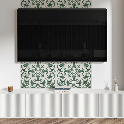 Vinyl wandpaneel Plantenmotief met bloemendetails