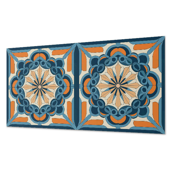 Wandpaneel pvc Bloemenmandala in harmonieuze cirkels