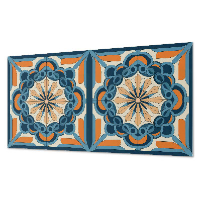 Wandpaneel pvc Bloemenmandala in harmonieuze cirkels