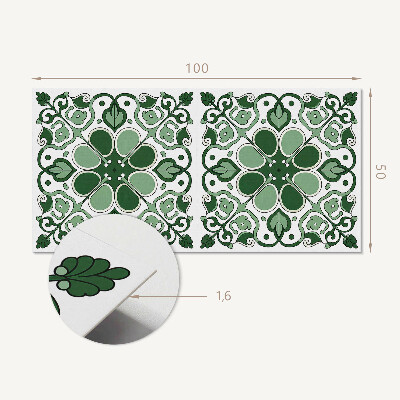 Zelfklevend wandpaneel Plantenmotief met bladeren