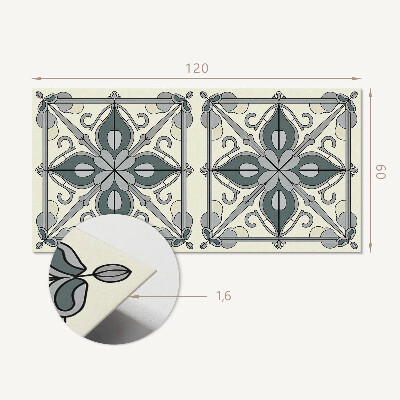 Wandpaneel pvc Bloemenmotief met decoratieve details