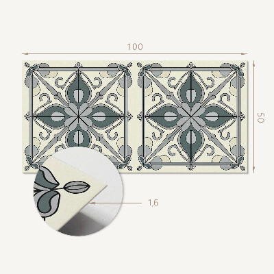 Wandpaneel pvc Bloemenmotief met decoratieve details