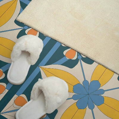 Zelfklevend wandpaneel Bloemengeometrie