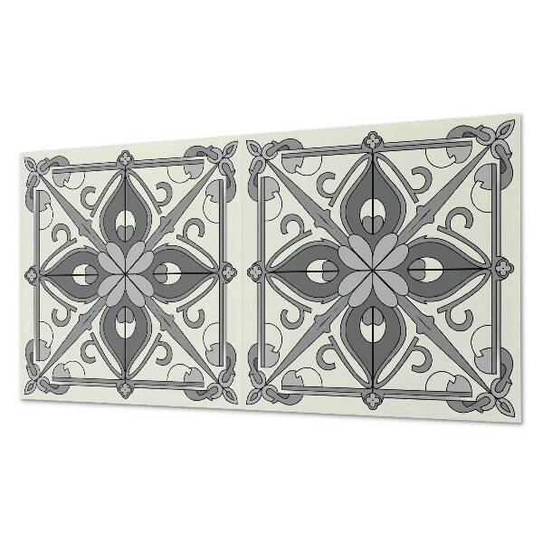 Wandpaneel pvc Bloemenpatroon in harmonieuze symmetrie