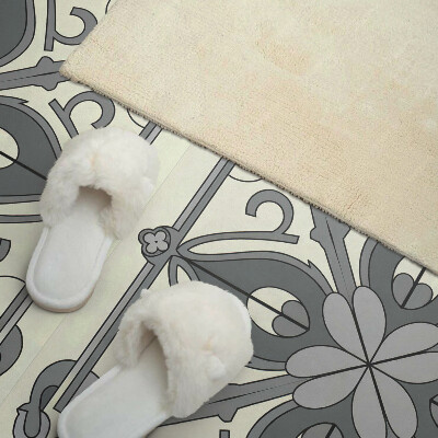 Wandpaneel pvc Bloemenpatroon in harmonieuze symmetrie