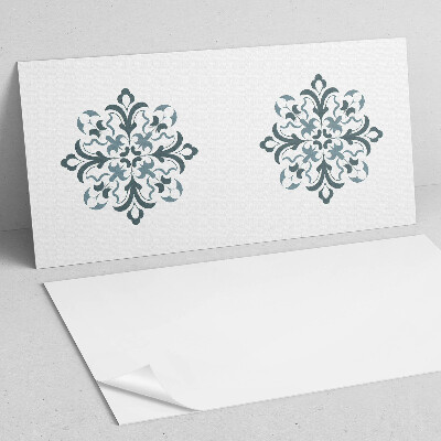 Zelfklevend wandpaneel Bloemmotief in harmonieuze symmetrie