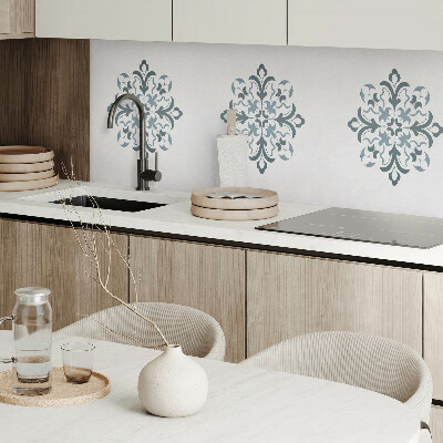 Zelfklevend wandpaneel Bloemmotief in harmonieuze symmetrie