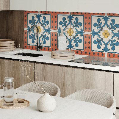 Wandpaneel pvc Bloemmotief in volksstijl