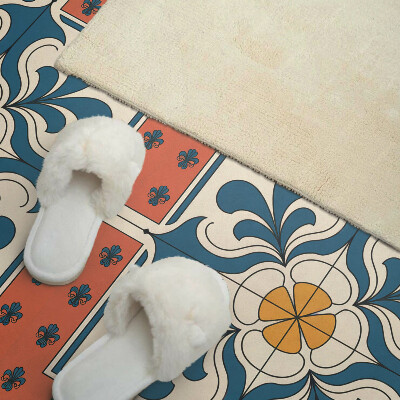 Wandpaneel pvc Bloemmotief in volksstijl