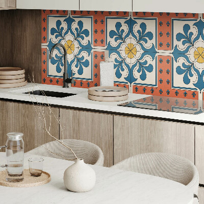 Wandpaneel pvc Bloemmotief in volksstijl