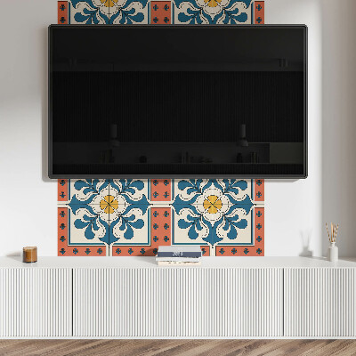 Wandpaneel pvc Bloemmotief in volksstijl