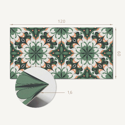 Zelfklevend wandpaneel Elegant plantenmotief