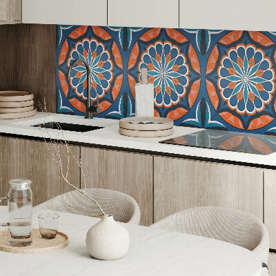 Wandpaneel pvc Mandala met een bladpatroon