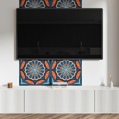 Wandpaneel pvc Mandala met een bladpatroon