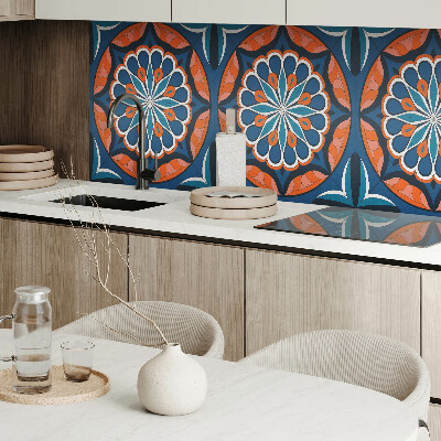 Wandpaneel pvc Mandala met een bladpatroon