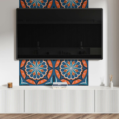 Wandpaneel pvc Mandala met een bladpatroon
