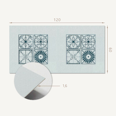 Zelfklevend wandpaneel Tegelpatronen in geometrische stijl