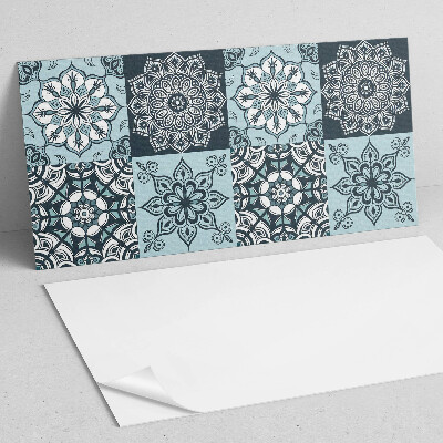 Vinyl wandpaneel Geruite mandala patronen