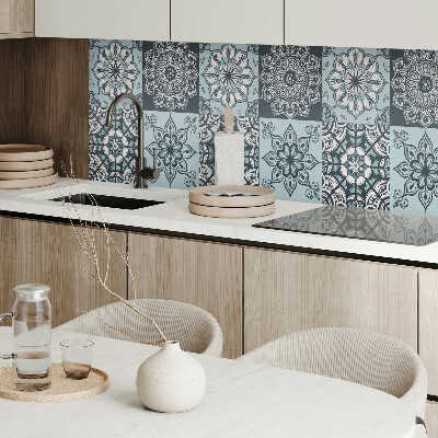 Vinyl wandpaneel Geruite mandala patronen