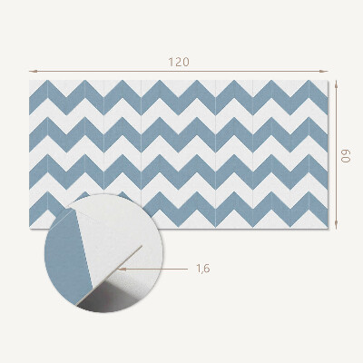 Wandpaneel pvc Zigzag grafisch motief