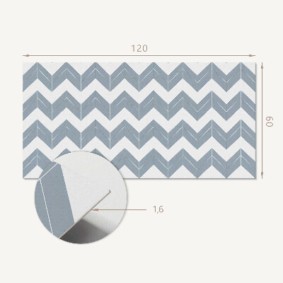 Zelfklevend wandpaneel Zigzag gestreept ontwerp