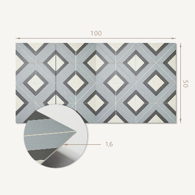 Zelfklevend wandpaneel Pastelgeometrie