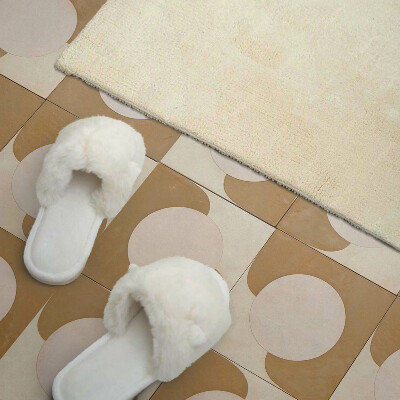 Wandpaneel pvc Patroon van geometrische cirkels en bogen