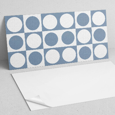 Zelfklevend wandpaneel Cirkelvormige patronen in een mesh-compositie