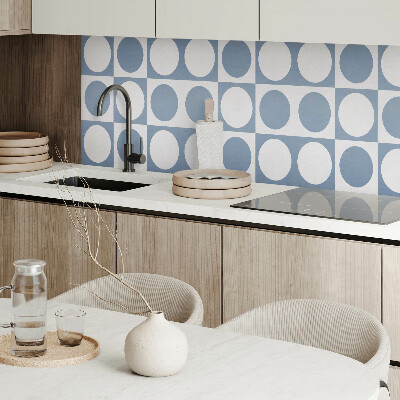 Zelfklevend wandpaneel Cirkelvormige patronen in een mesh-compositie