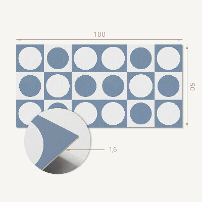 Zelfklevend wandpaneel Cirkelvormige patronen in een mesh-compositie