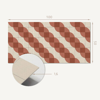 Vinyl wandpaneel Geometrisch golvend patroon