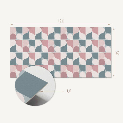 Wandpaneel pvc Geometrisch patroon in een abstracte stijl