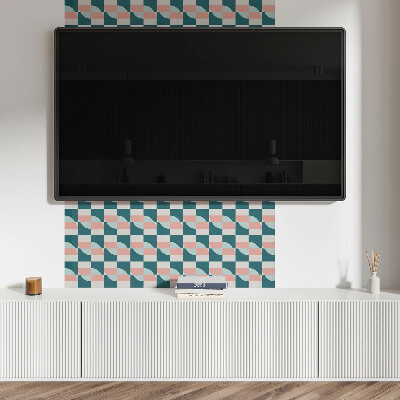 Zelfklevend wandpaneel Geruit geometrisch motief