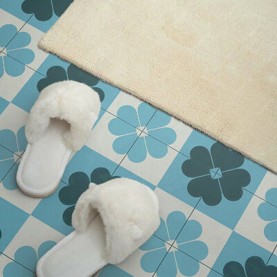 Wandpaneel pvc Geruit bloemenmotief