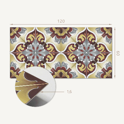 Vinyl wandpaneel Bloemen decoratief motief