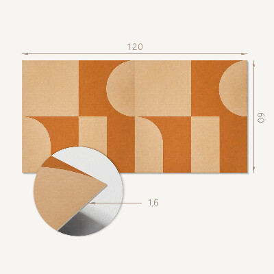 Wandpaneel pvc Geometrie in een abstracte stijl
