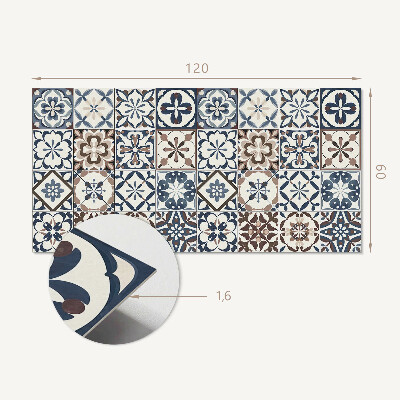 Wandpaneel pvc Getegelde artistieke composities