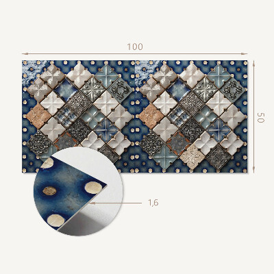 Zelfklevend wandpaneel Mozaïek tegelindeling