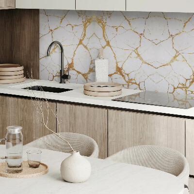 Vinyl wandpaneel Marmer chic met subtiele adering