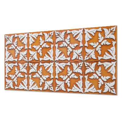 Zelfklevend wandpaneel Planteninspiraties op keramiek