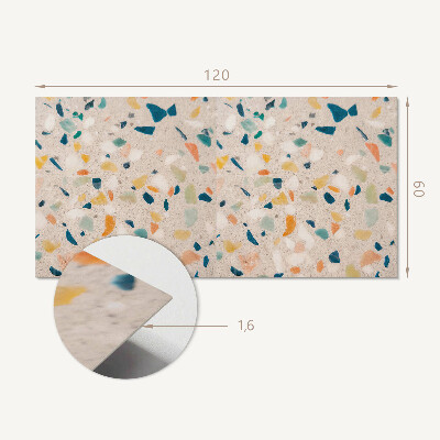 Vinyl wandpaneel Fragmenten in levendige kleuren