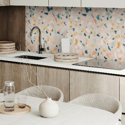 Vinyl wandpaneel Fragmenten in levendige kleuren