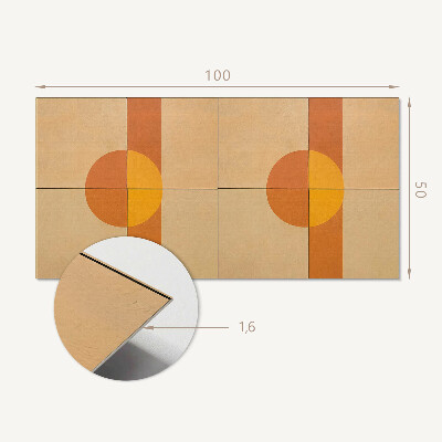 Wandpaneel pvc Modern geometrisch vormenmotief