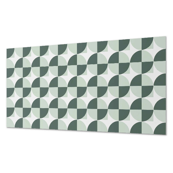 Zelfklevend wandpaneel Cirkels en vierkanten in geometrische stijl